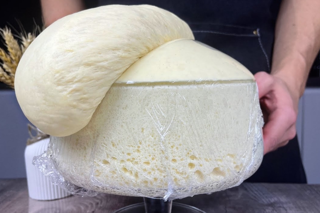 Basta adicionar vinagre a massa